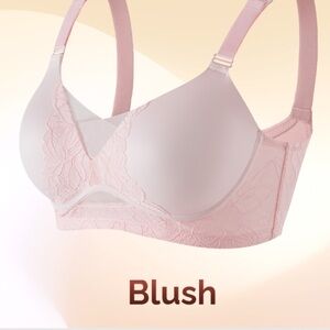 Elegant Pink Lace Bra